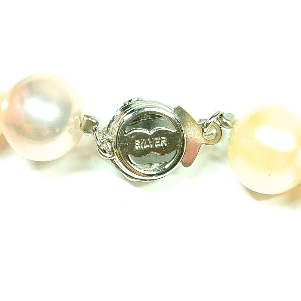 Pearl Necklace Sterling Silver - Picture 2 of 9